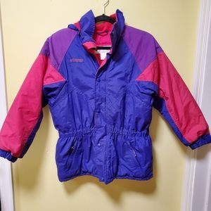 Columbia vintage Ski Jacket Color Block Hooded